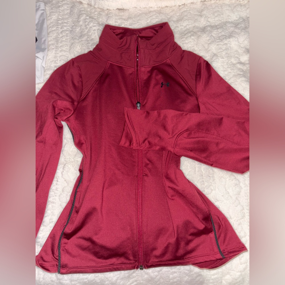 Under Armour Maroon Full-Zip Jacket